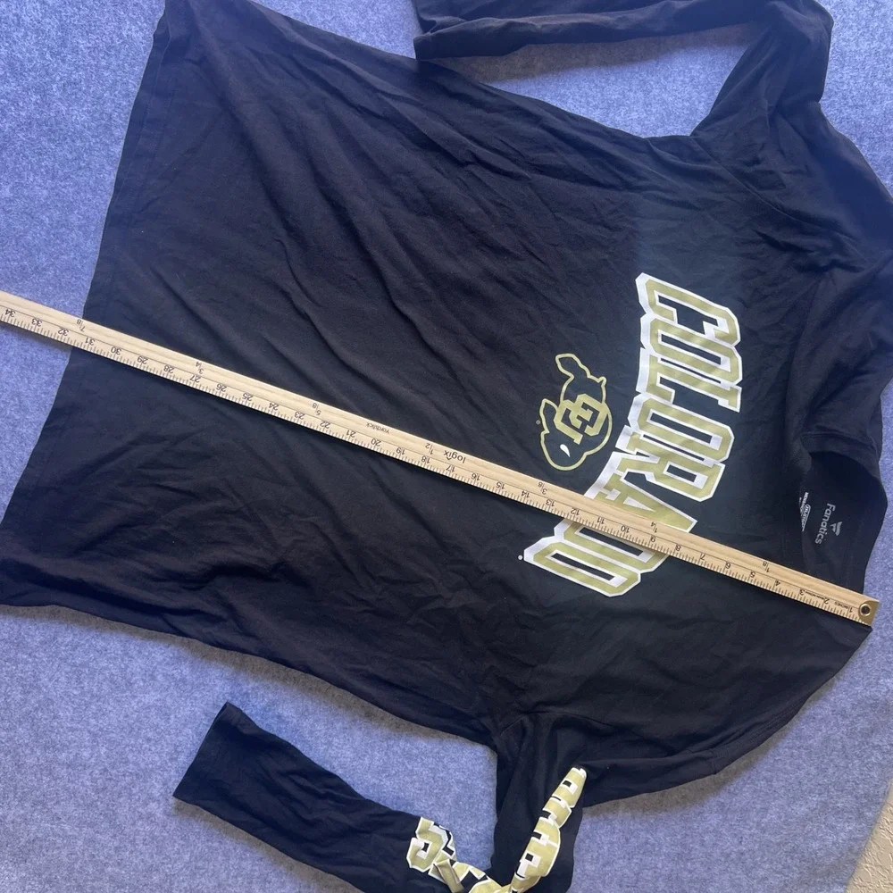Fanatics Colorado Buffaloes Long Sleeve Shirt 2XL Black NCAA Graphic Tee